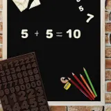 Форма для запекания Silikomart Forma do czekoladek Sf174 Choco 123, круглая, силикон — фото 2