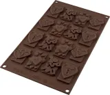Форма для запекания Silikomart Forma do czekoladek Sf196 Choco Tags In Love, круглая, силикон — фото 2