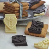 Форма для запекания Silikomart Forma do czekoladek Sf196 Choco Tags In Love, круглая, силикон — фото 3
