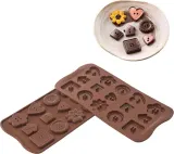 Форма для запекания Silikomart Forma do czekoladek cg29 Choco Botton, круглая, силикон — фото 3