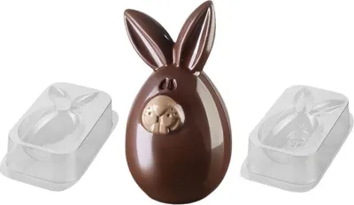 Форма для запекания Silikomart Forma do czekolady Lucky Bunny, овальная, пищевой пластик, 28,5 15 см