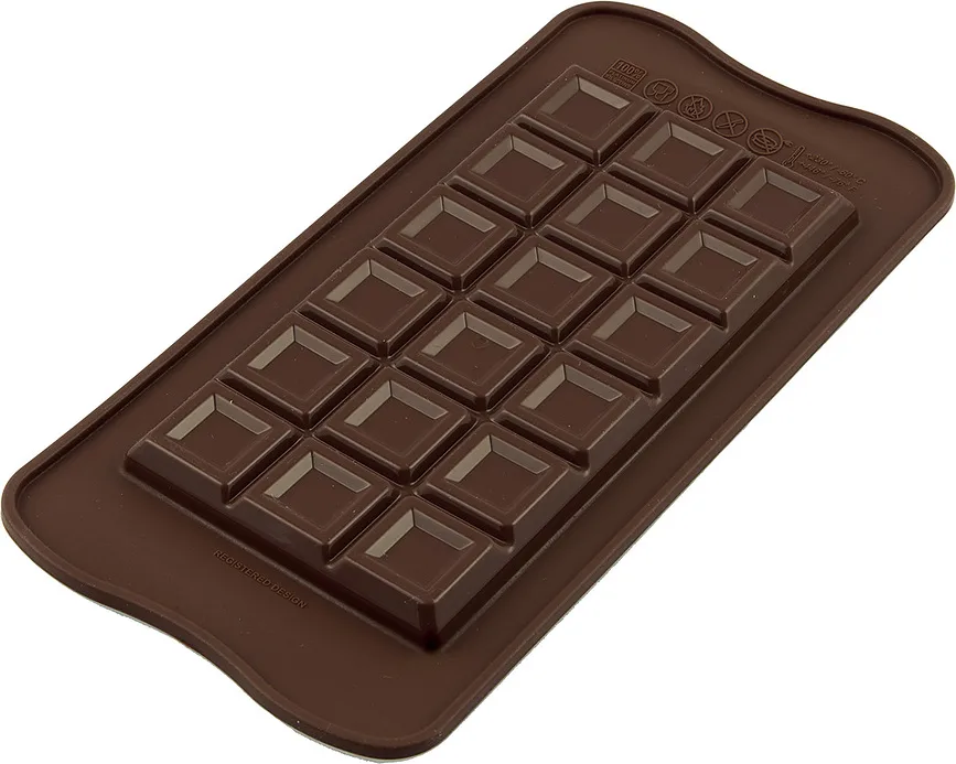 Форма для запекания Silikomart Forma do czekolady Scg37 Tablette Choco Bar, круглая, силикон
