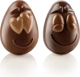 Форма для запекания Silikomart Forma do czekolady Smiling Eggs, круглая, пищевой пластик, 8,2 см — фото 1