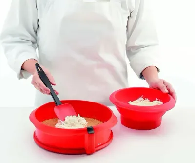 Форма для запекания Lekue Forma do ciasta tortownica z talerzem ceramicznym Duo, круглая, керамика, 23 см