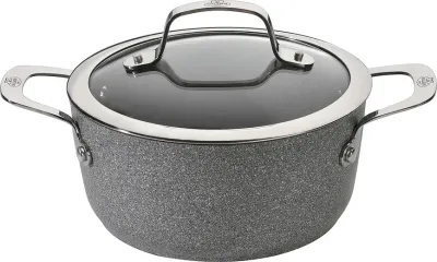 Кастрюля Ballarini Salina Granitium, 4,7 л, 24 см, алюминий, антипригарное покрытие, серая