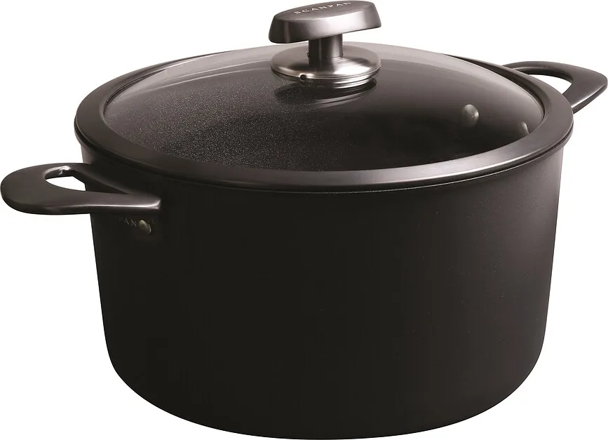 Кастрюля Scanpan Pro SB+ Stratanium Plus, 4,8 л, 24 см, алюминий, антипригарное покрытие, чёрная