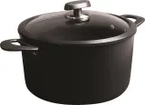 Кастрюля Scanpan Pro SB+ Stratanium Plus, 4,8 л, 24 см, алюминий, антипригарное покрытие, чёрная — фото 1