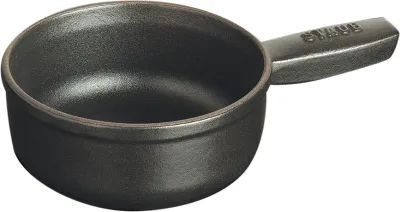 Кастрюля Staub, 0,4 л, 12 см, чугун, чёрная