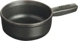 Кастрюля Staub, 0,4 л, 12 см, чугун, чёрная — фото 1