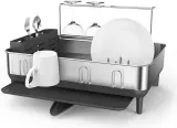 Сушилка для посуды Simplehuman, силикон, 51,4 51,4 см, серая — фото 1