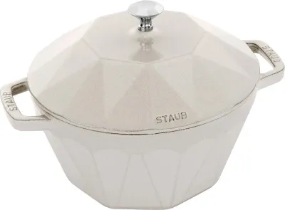 Кастрюля Staub La Cocotte diament, 2,8 л, 22 см, чугун, коричневая