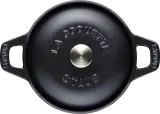 Кастрюля Staub La Coquette, 0,5 л, 12 см, чугун, антипригарное покрытие, чёрная — фото 4