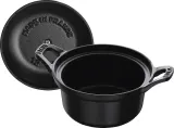 Кастрюля Staub La Coquette, 0,5 л, 12 см, чугун, антипригарное покрытие, чёрная — фото 6