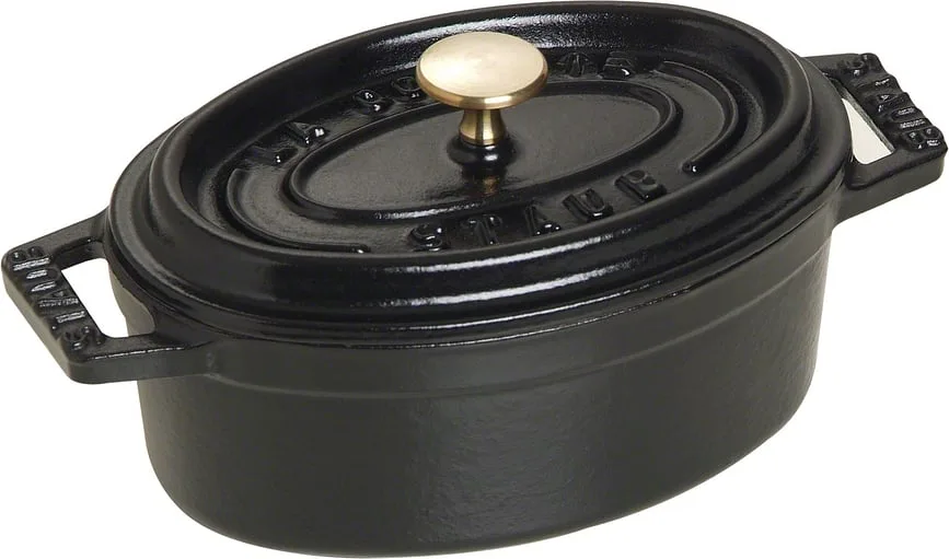 Кастрюля Staub Mini Cocotte, 0,3 л, 11 см, чугун, антипригарное покрытие, чёрная