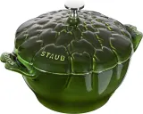 Кастрюля Staub Special Cocotte karczoch, 3 л, 22 см, чугун, антипригарное покрытие, зелёная — фото 3