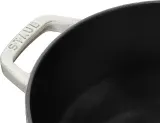 Кастрюля Staub Special Cocotte platek sniegu, 3,6 л, 24 см, чугун, антипригарное покрытие, белая — фото 2