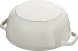 Кастрюля Staub Special Cocotte platek sniegu, 3,6 л, 24 см, чугун, антипригарное покрытие, белая — фото 6