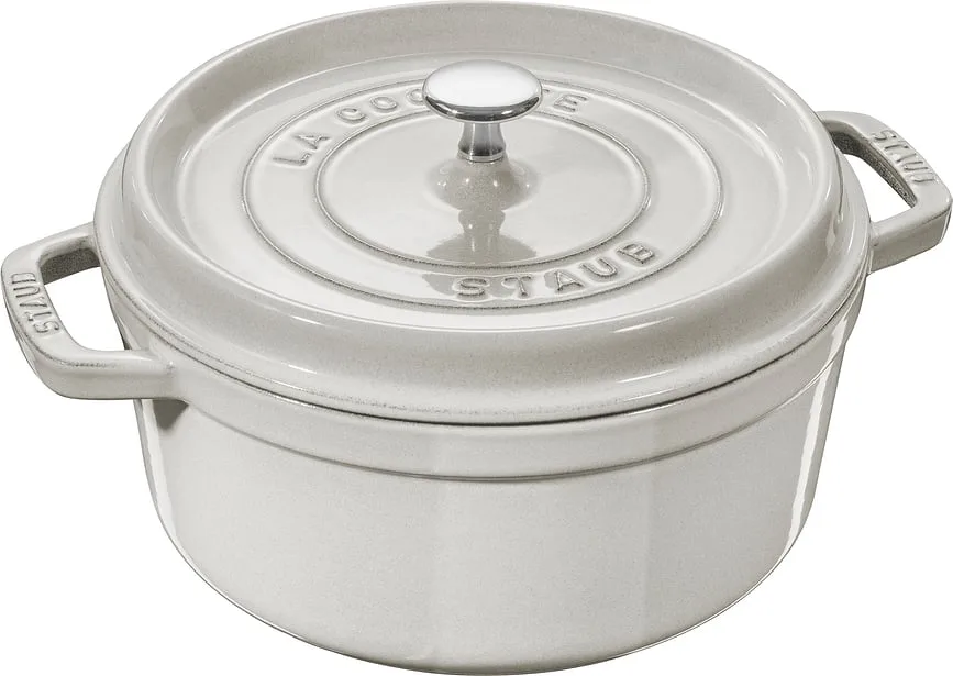 Кастрюля staub la cocotte, чугун, антипригарное покрытие, белая · арт. fabr 40502-294-0