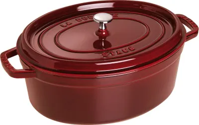 Кастрюля staub la cocotte, чугун, антипригарное покрытие, красная · арт. fabr 40500-233-0