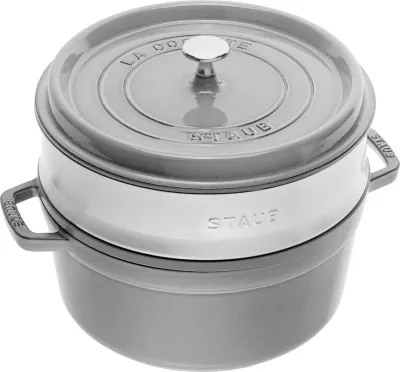 Кастрюля staub la cocotte, чугун, серая · арт. fabr 40510-603-0