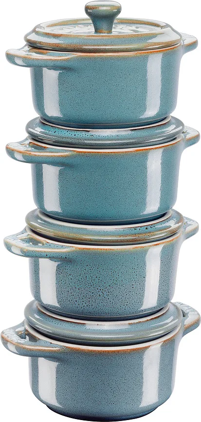 Форма для запекания Staub Cocotte, круглая, керамика, 9,5 см, 4 шт.