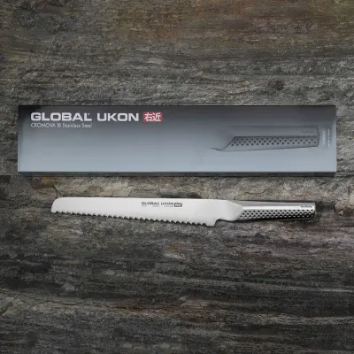 Столовый нож Global, Global Ukon, нержавеющая сталь, серебристый · арт. fabr GU-03