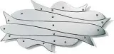 Подставка под горячее Alessi Pescher, нержавеющая сталь, 26,5 12,5 см — фото 1