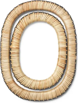 Набор подставок под горячее Ferm Living Weave, 2 штуки, дерево, 0 0 см, бежевая