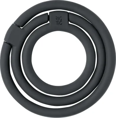 Подставка под горячее Rig-Tig Circles potrojna, силикон, 13 см, чёрная