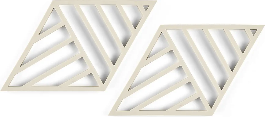 Набор подставок под горячее Zone Denmark Rhombus Lines, 2 штуки, силикон, 20 11,5 см