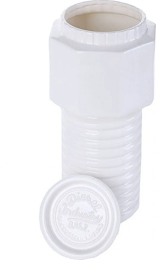 Банка для хранения Seletti Machine, фарфор, белая