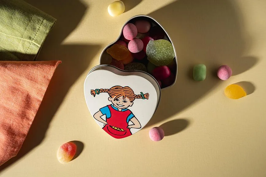 Банка для хранения Muurla Pippi Be More Pippi, нержавеющая сталь, бежевая