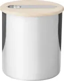 Банка для хранения Stelton Scoop, 300 мл, дерево, серебристая — фото 1