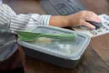 Банка для хранения Koziol Move Organic Nature, 1400 мл, пищевой пластик, серая — фото 6