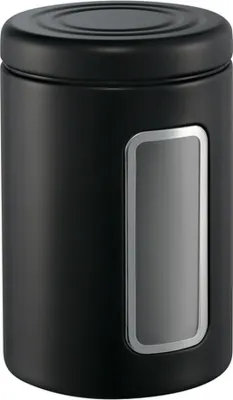 Банка для хранения Wesco Classic Line, 2000 мл, нержавеющая сталь, чёрная