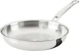 Сковорода Hestan Probond Luxe, 22 см, нержавеющая сталь, антипригарное покрытие, серебристая — фото 1