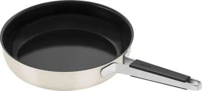 Сковорода Zwilling Pure, 28 см, нержавеющая сталь, антипригарное покрытие, бежевая