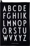 Набор кухонных полотенец design letters aj, 2 шт., хлопок, 60 , чёрное · арт. fabr 10503000BLACK — фото 1