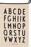 Полотенце кухонное Design Letters Premium Classic, хлопок, 70 50 см, чёрное — фото 1