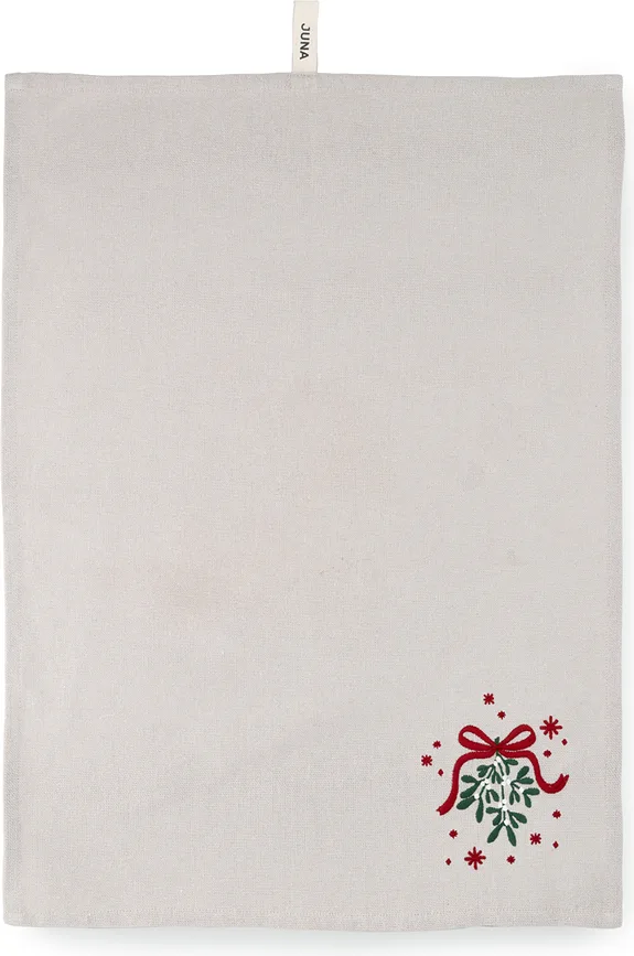 Полотенце кухонное Juna Christmas Fable, хлопок, 50 50 см, бежевое