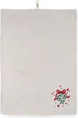 Полотенце кухонное Juna Christmas Fable, хлопок, 50 50 см, бежевое