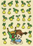 Полотенце кухонное Muurla Pippi Fruits, хлопок, 70 50 см, жёлтое — фото 1