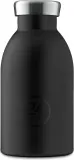 Бутылка для воды 24Bottles Clima Basic II, 330 мл, силикон, чёрная — фото 1