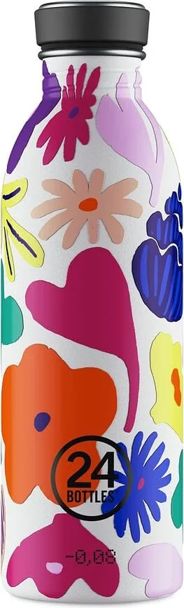 Бутылка для воды 24bottles urban bottle floral, нержавеющая сталь · арт. fabr 1868