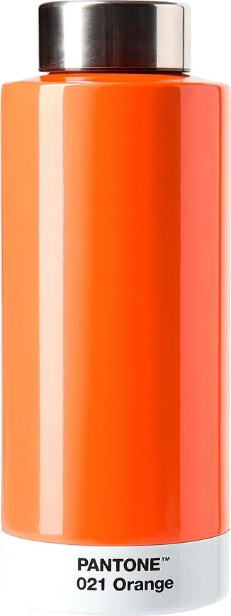 Бутылка для воды Copenhagen Design Pantone, 530 мл, нержавеющая сталь, оранжевая