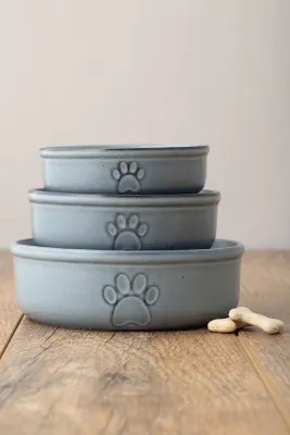 Миска для собак Mason Cash Reactive Paw, каменная керамика, 18 см, 950 мл, синяя