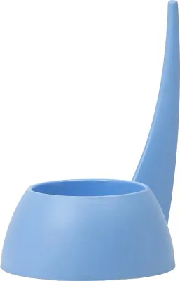 Миска для собак United Pets Tail, пластик, 20 см, 750 мл, синяя