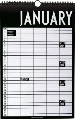 Блокнот Design Letters, A4 · арт. fabr 70201602MONTH