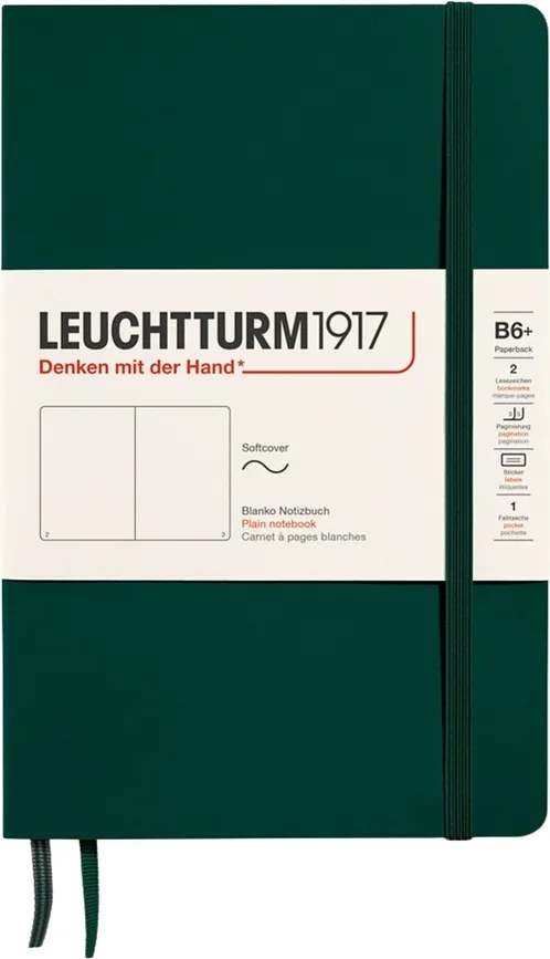 Блокнот Leuchtturm 1917, + y, A5, зелёный
