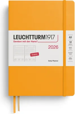 Блокнот Leuchtturm 1917, 2026 EN, A5, оранжевый
